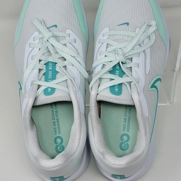 Nike Air Zoom Infinity Tour NEXT% Golf Shoe DC5221-143 White Mint Men\'s Multi main image 10
